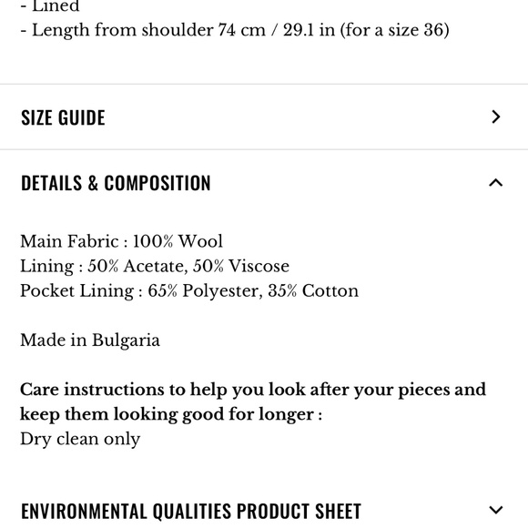 Sezane Houndstooth Blazer in Brown and Blue - Picture 7 of 7